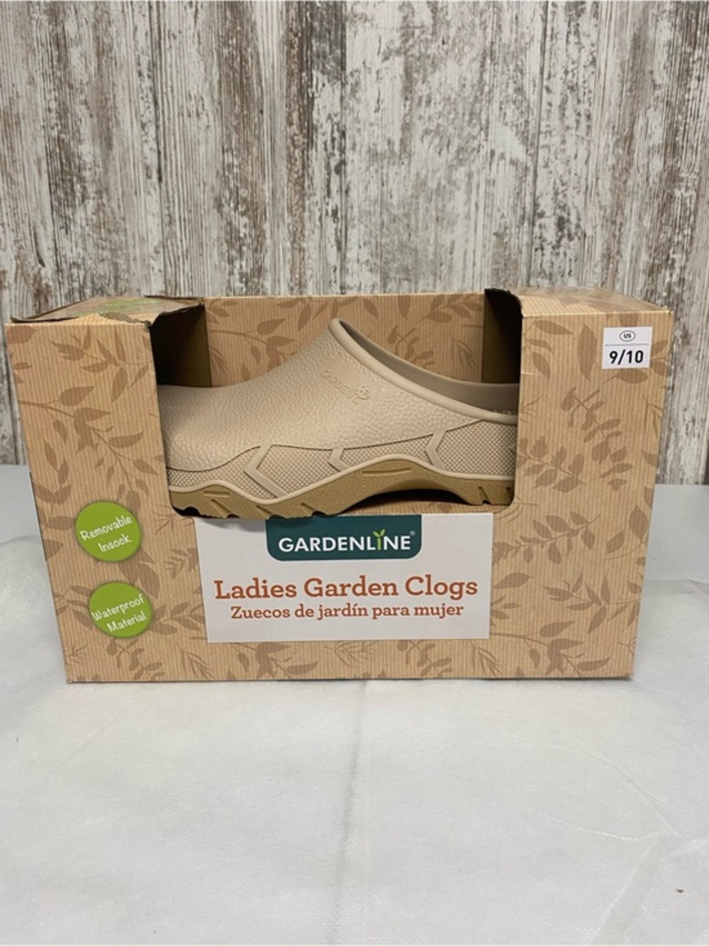 Gardenline Ladies Garden Clogs in Beige
